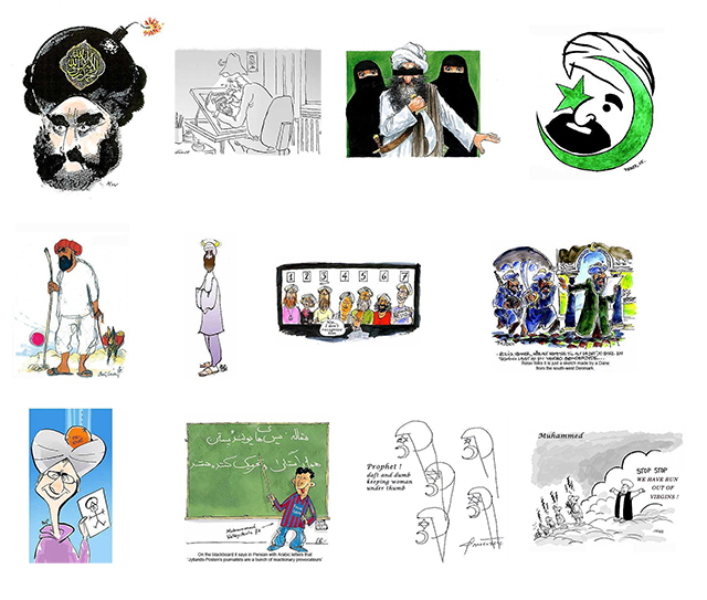 Mohammed cartoons from the Jyllands Posten newspaper