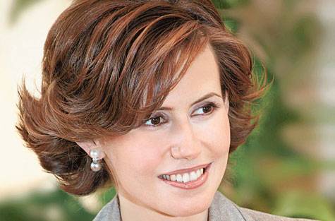 Asma al-Assad, wife of Syrian dictator Hafez al-Assad.