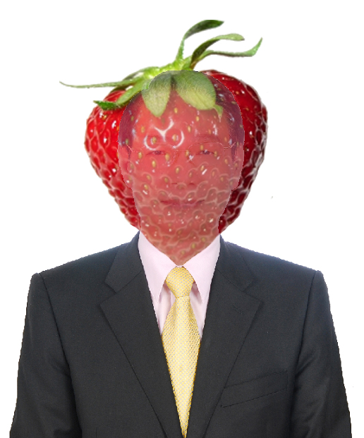 Lu Hsueh-chang, otherwise known as Lu Xue Zhang (呂學樟), as a delicate human strawberry.