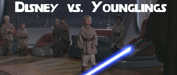 Anakin Skywalker with lightsaber ready to kill children in Jedi Temple (from 'Revenge of the Sith') 