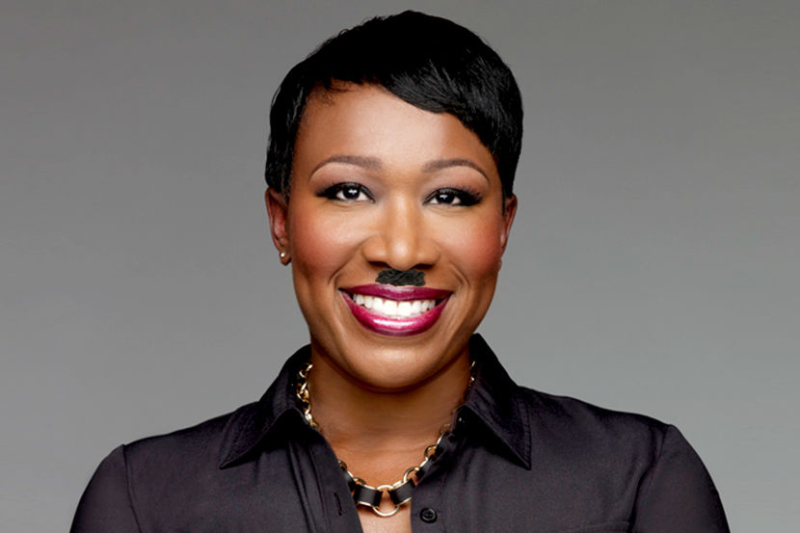 Joy Reid with Hitler mustache.
